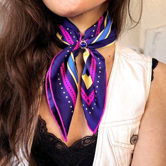 bandana en soie haut de gamme made in france et écoresponsable